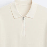 Polo en tricot élégant avec zip