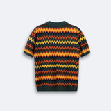 Pull Rétro avec Motif Zigzag