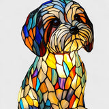 Pantoufle - Lampe en Vitrail