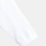 Chemise classique à col montant en blanc