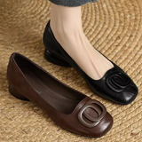 Margot | Ballerines en Cuir Bout Carré