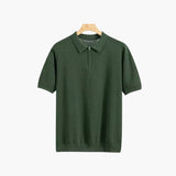 Brooks | polo en maille à manches courtes pour hommes avec demi-zip