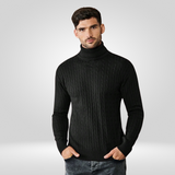 Pull Col Roulé Côtelé pour Hommes – Pull Classique au Style Intemporel
