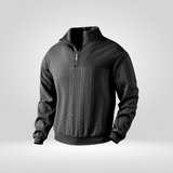 Pull Homme à Col Zippé – Col Henry Élégant et Confort Décontracté