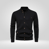 Gilet en Coton Tricoté pour Homme – Confort Décontracté avec Col Montant
