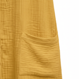 Robe en jersey pour femmes, coupe ample, longueur genou, encolure en V avec poches fonctionnelles