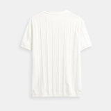 T-shirt Rayé O-Cou Classique Heavy Oude Geld