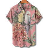 Michael | Chemise à Manches Courtes Hawaïenne avec Motif Floral