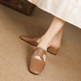 Dessa | Mules en Cuir Véritable