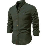 Chemise Homme Slim Fit Boutons Élégante Casual