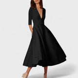 Helena - Robe élégante avec décolleté en V