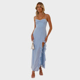 Aurelia - Robe avec volants et fines bretelles