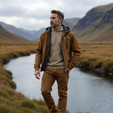 Isak | veste vintage chaude avec doublure en polaire et capuche