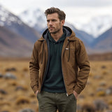 Isak | veste vintage chaude avec doublure en polaire et capuche