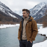 Isak | veste vintage chaude avec doublure en polaire et capuche