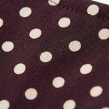 Robe Courte à Pois avec Épaules Dénudées et Laçage Frontal pour Femmes