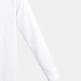 Chemise classique à col montant en blanc