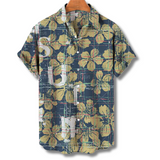 Michael | Chemise à Manches Courtes Hawaïenne avec Motif Floral