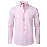 Benjamin | Chemise d'affaires classique ajustée à manches longues extensible