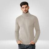 Pull Col Roulé Côtelé pour Hommes – Pull Classique au Style Intemporel