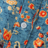 Leo | Chemise à Manches Courtes Ludique avec Motif Floral Vintage