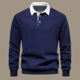 Cornelis™ Pull Classique pour Hommes avec Col Polo
