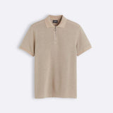 Polo moderne en tricot avec fermeture éclair