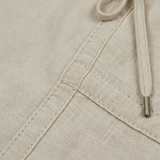 Pantalon Femme en Mélange de Coton avec Taille Élastique et Coupe Crayon Ajustée