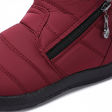 Bottes en coton mi-mollet pour femmes, chaudes pour l’hiver