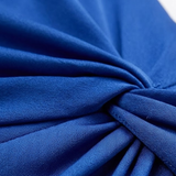 Robe Longue de Soirée Asymétrique à Manches Longues Fendue et Dos Nu pour Femmes