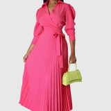 Evelina | Robe Midi Plissée Douce