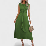 Emilia - Robe maxi élégante sans manches et col rond