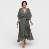 Arabella | Robe Silhouette Fluide avec Décolleté en V