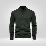Gilet en Coton Tricoté pour Homme – Confort Décontracté avec Col Montant