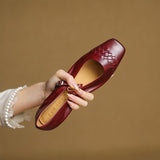 Verity | Chaussure plate Mary Jane à bout carré