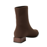 Bottines Femme Grande Taille à Bout Pointu et Coupe Élancée