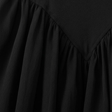 Robe Courte Évasée à Col Rond Sans Manches pour Femmes