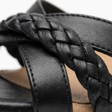 Sandales à Plateforme avec Brides Tressées et Talon Bloc pour Femme