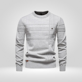 Pull Tricoté pour Homme – Pull Slim Fit en Mélange de Coton Respirant