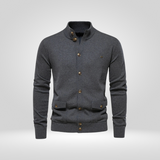 Gilet en Coton Tricoté pour Homme – Confort Décontracté avec Col Montant