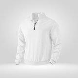 Pull Homme à Col Zippé – Col Henry Élégant et Confort Décontracté