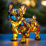 Bulldog Français - Lampe en Vitre
