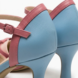 Chaussures à Talons Hauts avec Bride Cheville et Nœud Décoratif