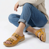 Sandales à Plateforme avec Double Boucle pour Femmes
