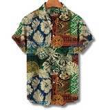 Michael | Chemise à Manches Courtes Hawaïenne avec Motif Floral