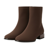 Bottines Femme Grande Taille à Bout Pointu et Coupe Élancée