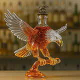 Bouteille de whisky en forme d'aigle avec tête blanche