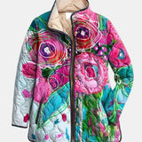 Ivelda | Veste Matelassée à Motif Floral