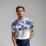 Damiano | Chemise Florale à Manches Courtes pour Hommes
