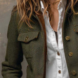 Vivienne | Blazer à Rayures avec Bord Contrasté